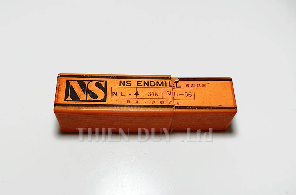 Dao phay ngón thép gió NL-4 34M-SKH56 - NS-TOOLS - D34
